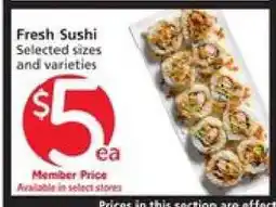 Albertsons Fresh Sushi offer