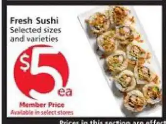 Albertsons Fresh Sushi offer