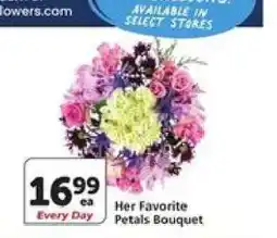 Albertsons Her Favorite Petals Bouquet offer