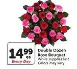Albertsons Double Dozen Rose Bouquet offer