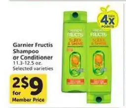 Albertsons Garnier Fructis Shampoo or Conditioner offer