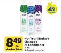 Albertsons Not Your Mother's Shampoo or Conditioner offer