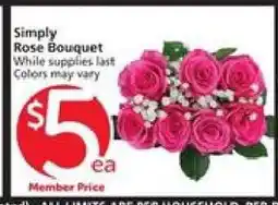 Albertsons Simply Rose Bouquet offer