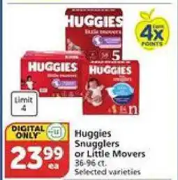 Albertsons Huggies Snugglers or Little Movers offer