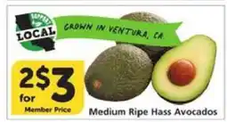 Albertsons Medium Ripe Hass Avocados offer