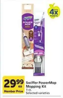 Albertsons Swiffer PowerMop Mopping Kit offer