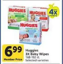Albertsons Huggies 3x Baby Wipes offer