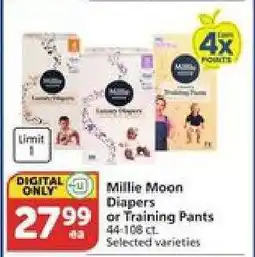 Albertsons Millie Moon Diapers or Training Pants offer