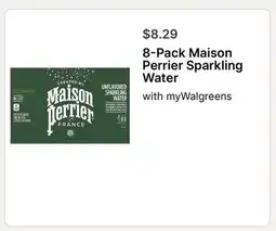 Walgreens 8-Pack Maison Perrier Sparkling Water offer