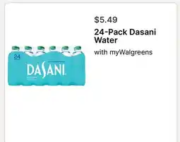 Walgreens 24-Pack Dasani Water offer
