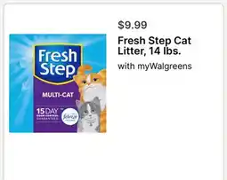 Walgreens Fresh Step Cat Litter, 14 lbs offer