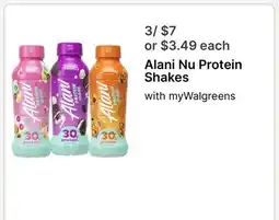 Walgreens Alani Nu Protein Shakes offer