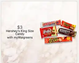 Walgreens Hershey's King Size Candy offer