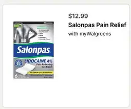 Walgreens Salonpas Pain Relief offer