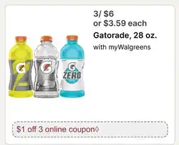 Walgreens Gatorade offer