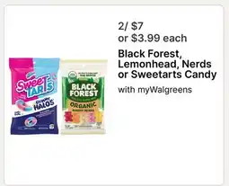 Walgreens Black Forest, Lemonhead, Nerds or Sweetarts Candy offer