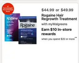 Walgreens Rogaine Hair Regrowth Treatment offer
