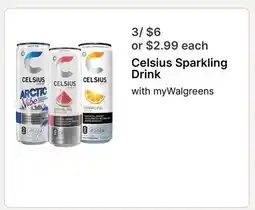 Walgreens Celsius Sparkling Drink offer