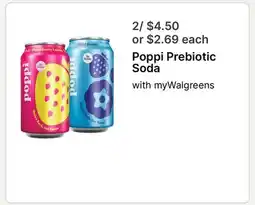 Walgreens Poppi Prebiotic Soda offer