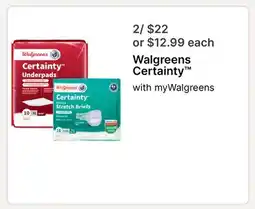 Walgreens Walgreens Certainty offer