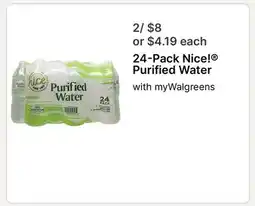 Walgreens 24-Pack Nicel Purified Water offer
