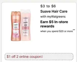 Walgreens Suave Hair Care offer