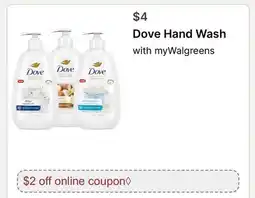 Walgreens Dove Hand Wash offer