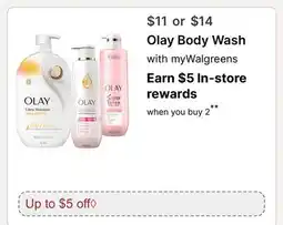 Walgreens Olay Body Wash offer