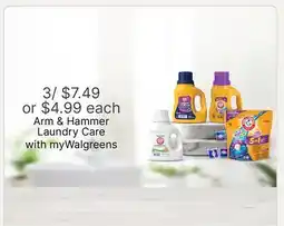 Walgreens Arm & Hammer Laundry Care offer