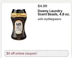 Walgreens Downy Laundry Scent Beads, 4.8 oz offer