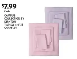 Aldi CAMPUS COLLECTION BY KIRKTON Twin XL or Full Sheet Set offer