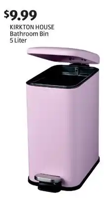 Aldi KIRKTON HOUSE Bathroom Bin offer