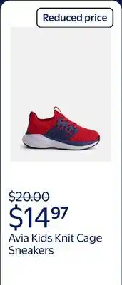 Walmart Avia Toddler & Big Kids Knit Cage Sneakers offer
