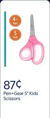 Walmart Pen+Gear 5-inch Blunt-Tip Kids Scissors, Ages 4-7, School Supplies, Pink offer