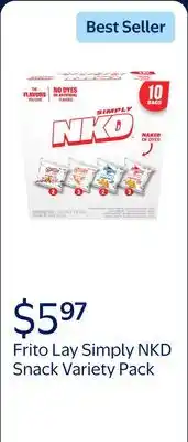 Walmart Frito Lay Simply NKD No Dyes No Artificial Flavors Variety pack Snack Mix offer