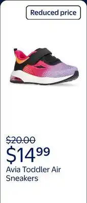 Walmart Avia Toddler Boys and Girls Air Sneakers offer