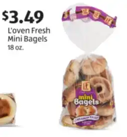 Aldi L'oven Fresh Mini Bagels offer