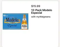 Walgreens 12-Pack Modelo Especial offer