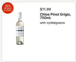 Walgreens Chloe Pinot Grigio, 750ml offer
