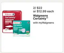 Walgreens Walgreens Certainty offer