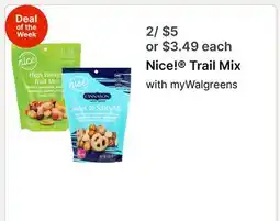 Walgreens Nice! Trail Mix offer