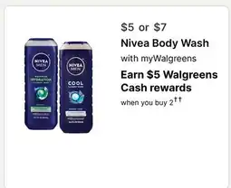 Walgreens Nivea Body Wash offer