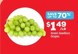 Grocery Outlet Green Seedless Grapes offer
