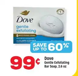 Grocery Outlet Dove Gentle Exfoliating Bar Soap offer