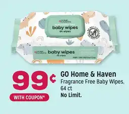 Grocery Outlet GO Home & Haven Fragrance Free Baby Wipes offer