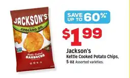 Grocery Outlet Jackson's Kettle Cooked Potato Chips offer