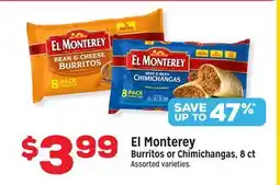 Grocery Outlet El Monterey Burritos or Chimichangas offer