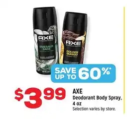 Grocery Outlet AXE Deodorant Body Spray offer
