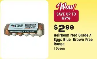 Grocery Outlet Blue Brown Free Range offer