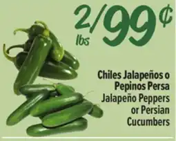 El Super Jalapeño Peppers or Persian Cucumbers offer